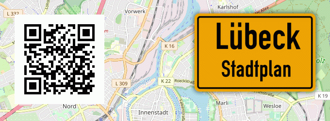 Stadtplan Lübeck