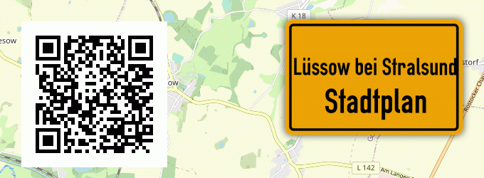 Stadtplan Lüssow bei Stralsund
