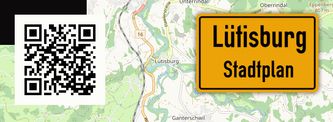 Stadtplan Lütisburg