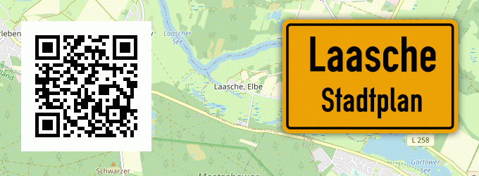 Stadtplan Laasche, Elbe