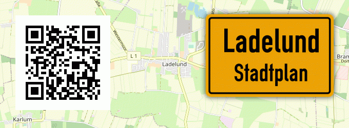 Stadtplan Ladelund