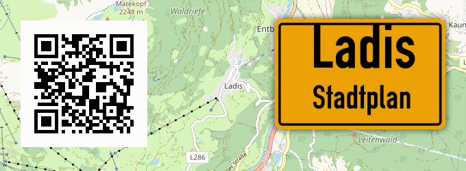 Stadtplan Ladis