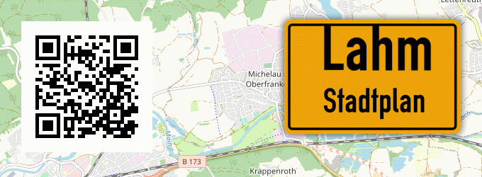 Stadtplan Lahm, Oberfranken