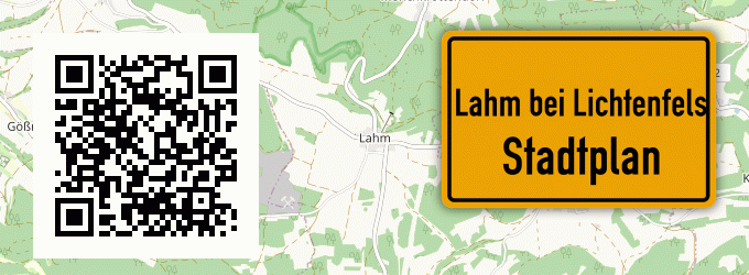 Stadtplan Lahm bei Lichtenfels, Bayern