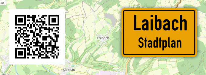 Stadtplan Laibach