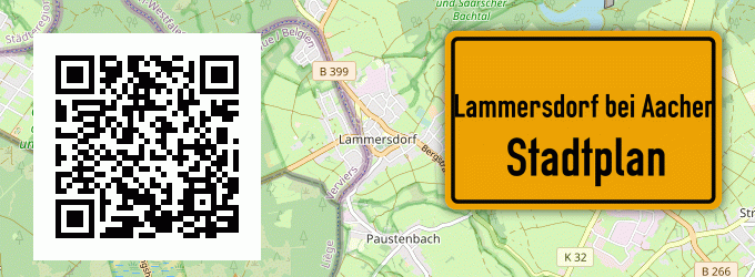 Stadtplan Lammersdorf bei Aachen