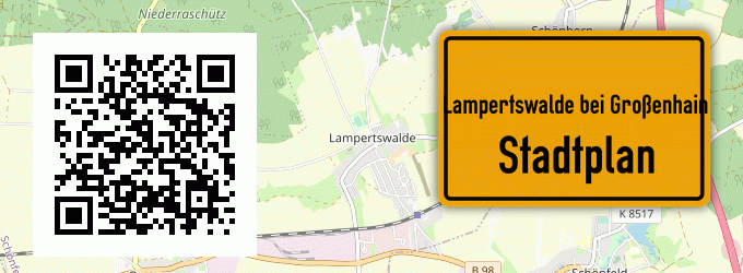 Stadtplan Lampertswalde bei Großenhain