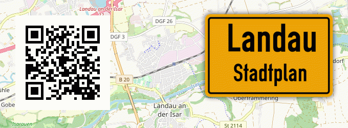 Stadtplan Landau, Waldeck