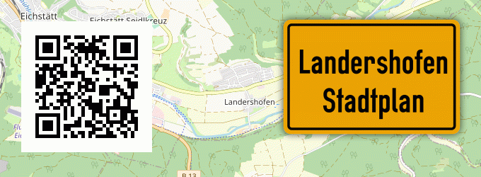 Stadtplan Landershofen, Bayern