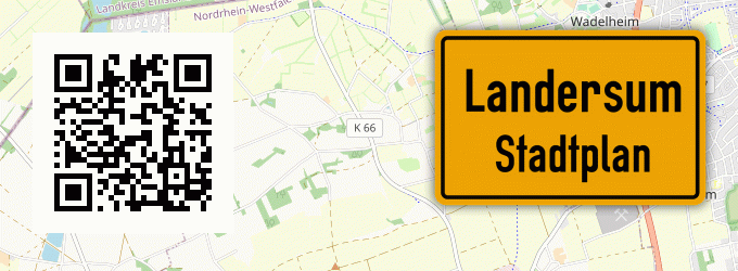 Stadtplan Landersum, Kreis Steinfurt