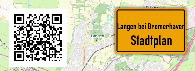 Stadtplan Langen bei Bremerhaven