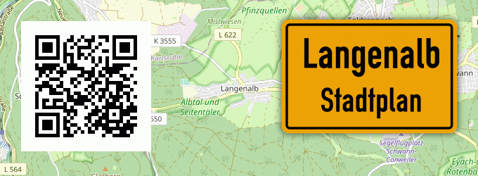 Stadtplan Langenalb