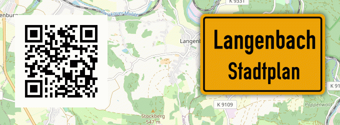 Stadtplan Langenbach, Kreis Freising