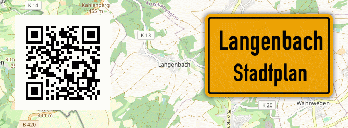 Stadtplan Langenbach, Oberlahnkreis