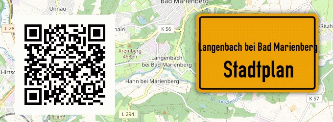 Stadtplan Langenbach bei Bad Marienberg