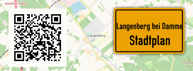 Stadtplan Langenberg bei Damme, Dümmer