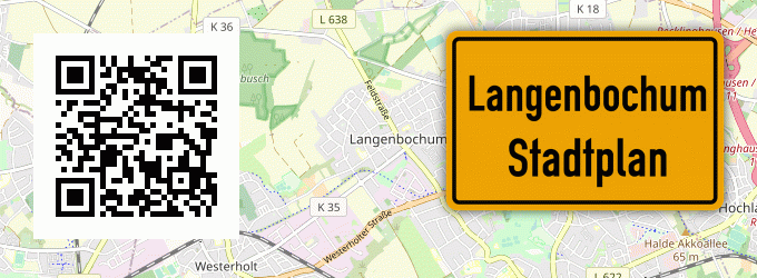 Stadtplan Langenbochum, Westfalen