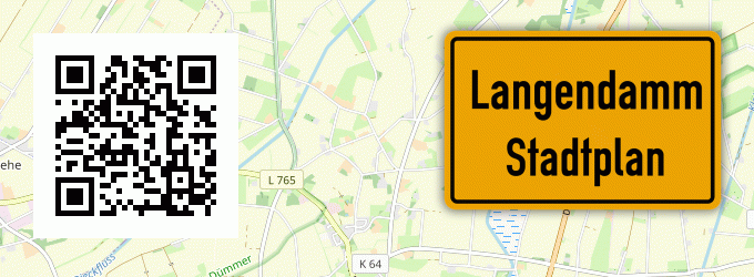 Stadtplan Langendamm, Westfalen