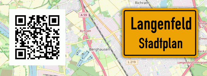 Stadtplan Langenfeld, Kreis Grafschaft Schaumburg