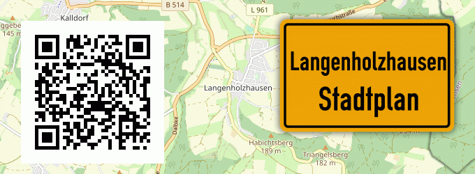 Stadtplan Langenholzhausen, Lippe