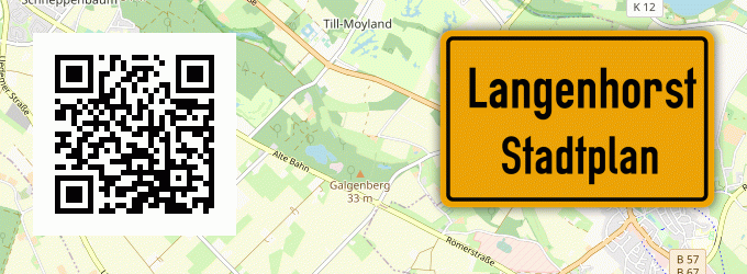 Stadtplan Langenhorst, Holstein