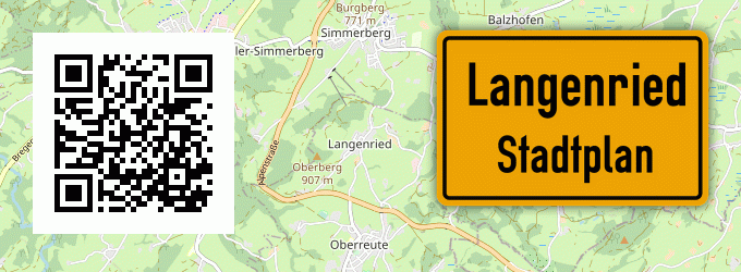 Stadtplan Langenried, Allgäu