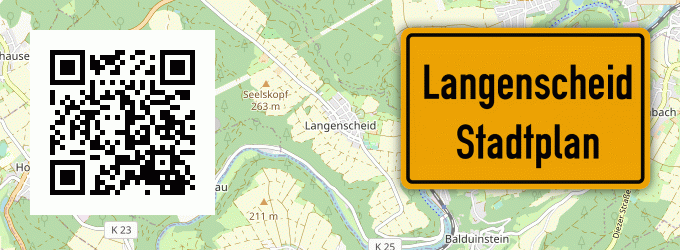 Stadtplan Langenscheid, Rhein-Lahn-Kreis