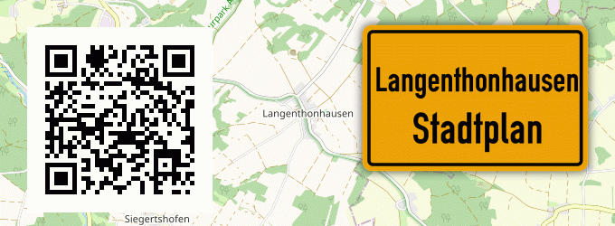 Stadtplan Langenthonhausen, Oberpfalz
