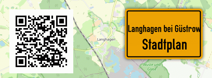 Stadtplan Langhagen bei Güstrow