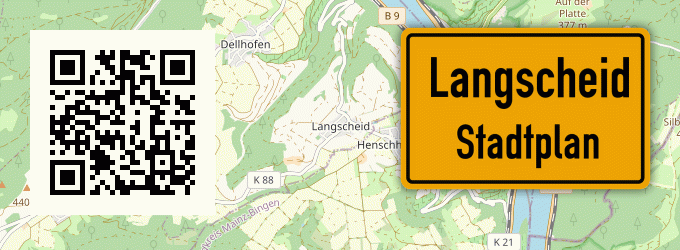 Stadtplan Langscheid, Hunsrück