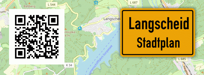 Stadtplan Langscheid, Sorpesee