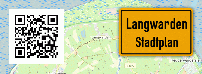 Stadtplan Langwarden