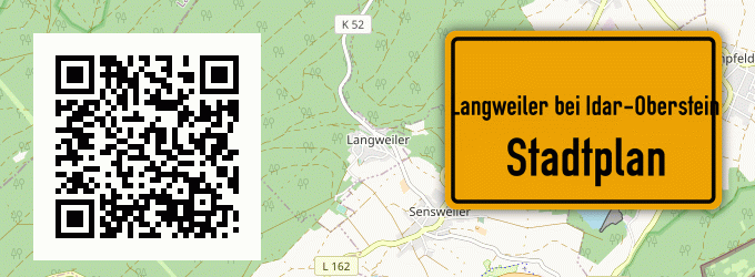Stadtplan Langweiler bei Idar-Oberstein