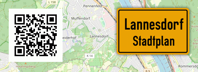 Stadtplan Lannesdorf