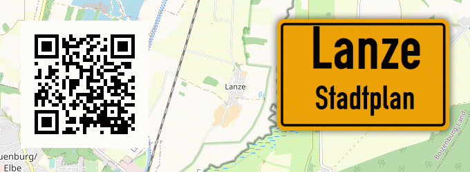 Stadtplan Lanze, Kreis Herzogtum Lauenburg