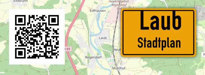 Stadtplan Laub, Oberpfalz