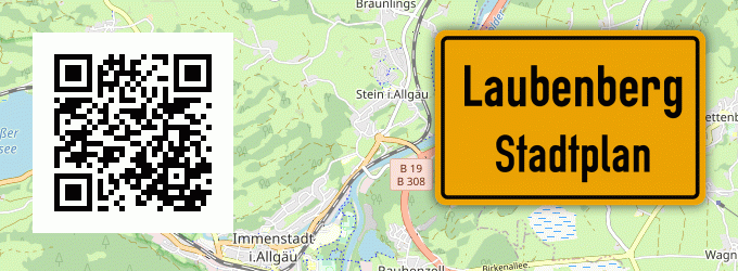 Stadtplan Laubenberg, Allgäu