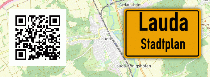 Stadtplan Lauda