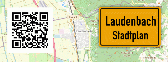 Stadtplan Laudenbach, Württemberg