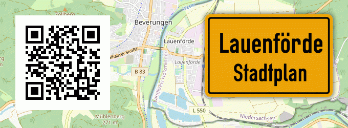 Stadtplan Lauenförde