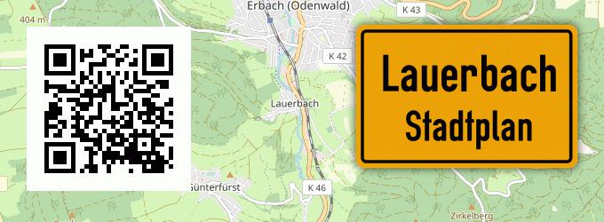 Stadtplan Lauerbach, Odenwald