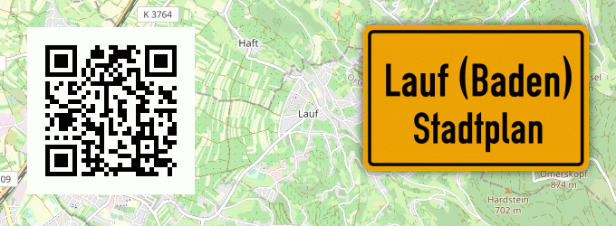 Stadtplan Lauf (Baden)