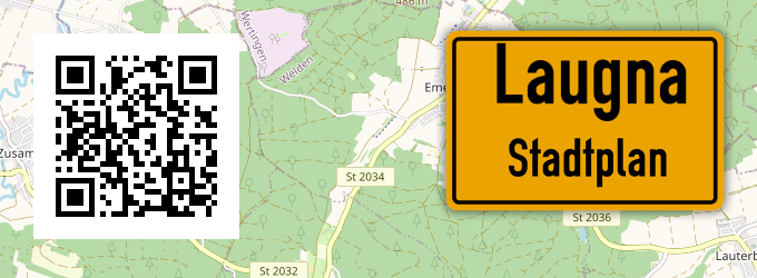 Stadtplan Laugna