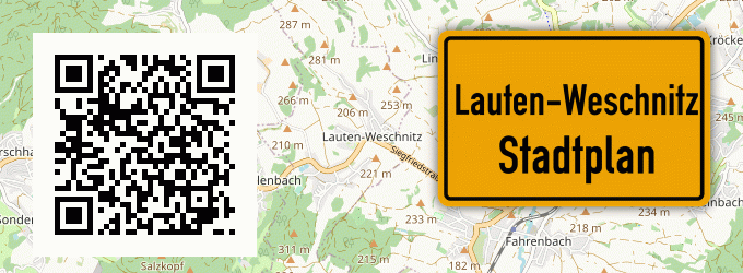 Stadtplan Lauten-Weschnitz