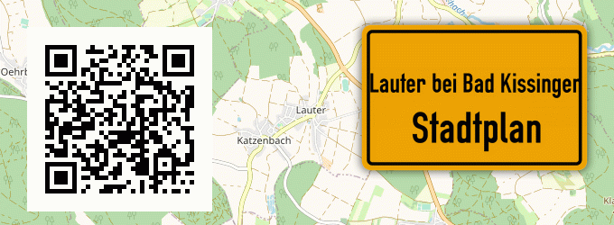 Stadtplan Lauter bei Bad Kissingen