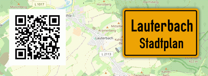 Stadtplan Lauterbach, Kreis Dachau