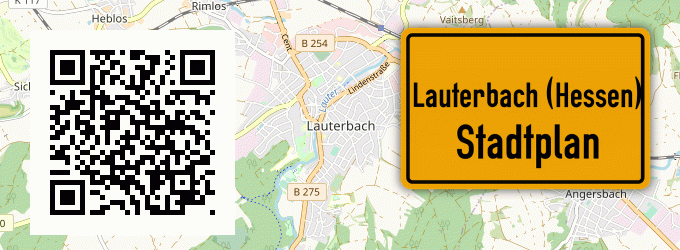 Stadtplan Lauterbach (Hessen)