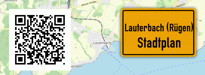 Stadtplan Lauterbach (Rügen)