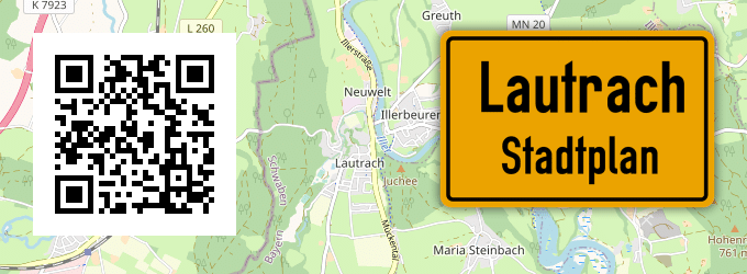 Stadtplan Lautrach