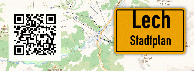 Stadtplan Lech
